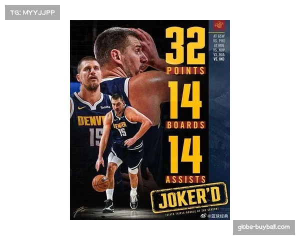 掘金队约基奇核心作用无可替代 板凳深度仍是争冠路上隐忧